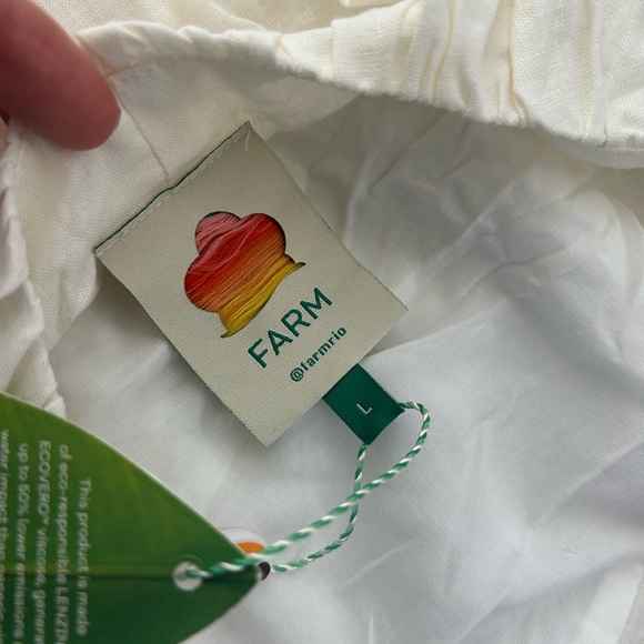 FARM Rio Cream Midi Dress with White Accents - Picture 16 of 16